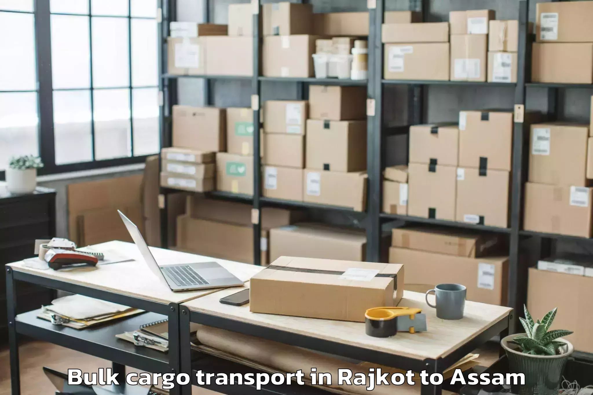 Easy Rajkot to Balijan Bulk Cargo Transport Booking